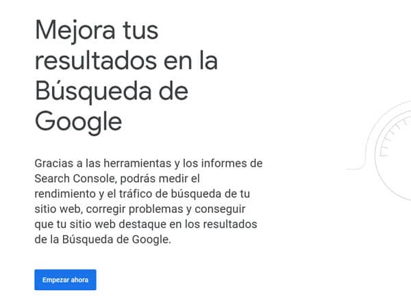 screenshot Google Search Console