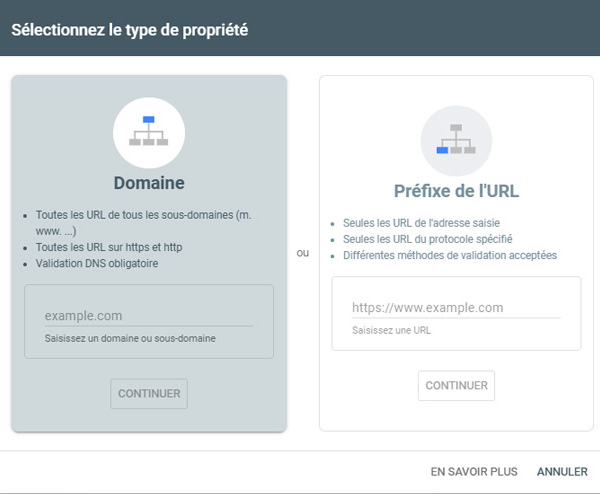 screenshot Google Search Console