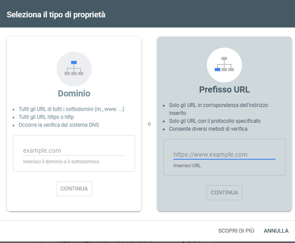 screenshot Google Search Console